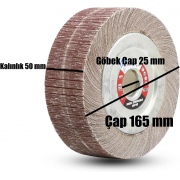 atlas zımpara 165x50 flanşlı sapsız mob 60 kum