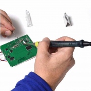 Yeni Profesyonel Mini 5 V 8 W LED Göstergesi USB Powered Kaynak Havya Seti Elektrikli Lehim Demir Araçları