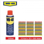 WD 40 Yağlama Spreyi (200 ml, Sipariş birimi : 12 Koli =360 Adet)