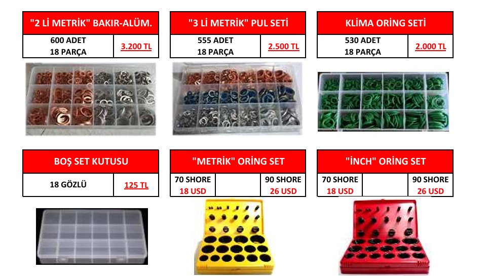 ORİNG SETLERİ