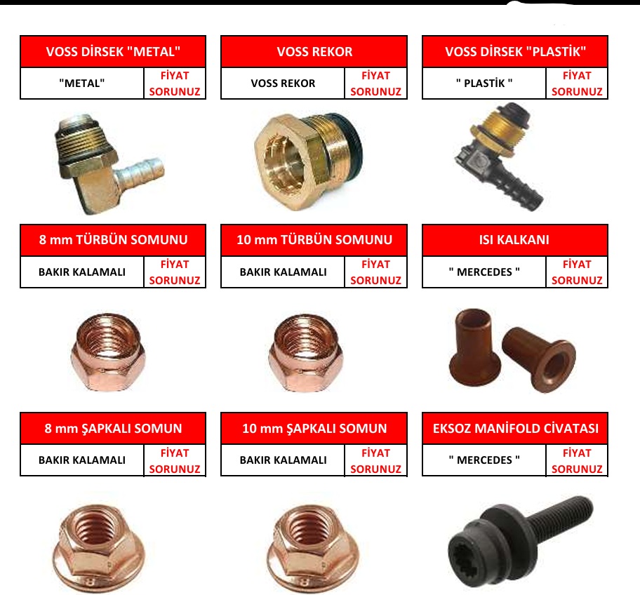 EGZOST-MANİFOLT BAKIR SOMUNLARI