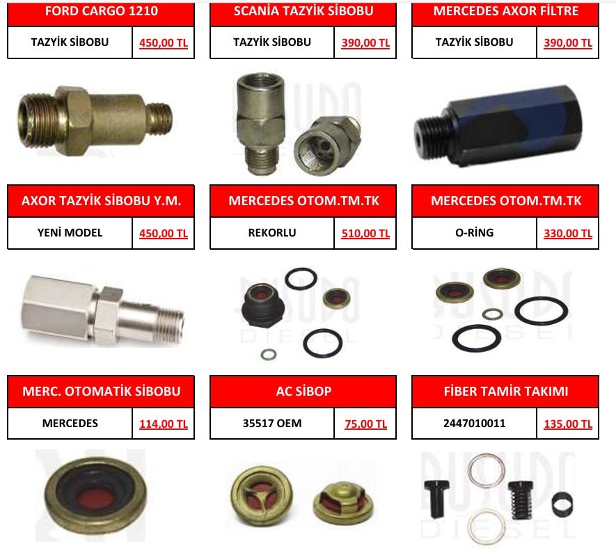 ÖZEL TAZYİK SİBOPLARI