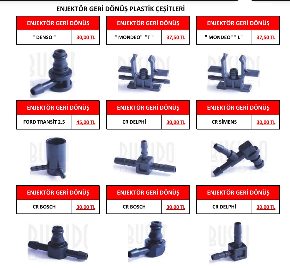 ENJEKTÖR GERİ DÖNÜŞ PLASTİK PARÇALARI